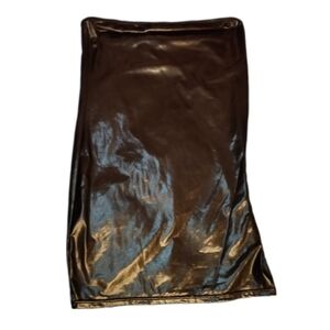 Black EUC DARQUE Faux Leather Skirt Sz Large